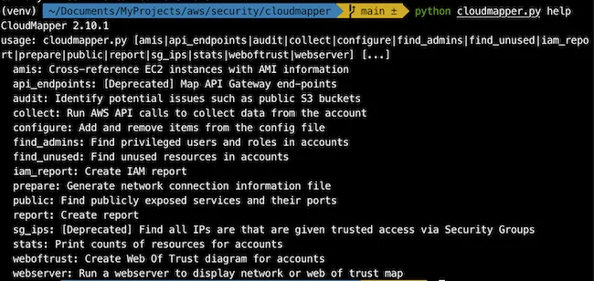 cloudmapper-commands